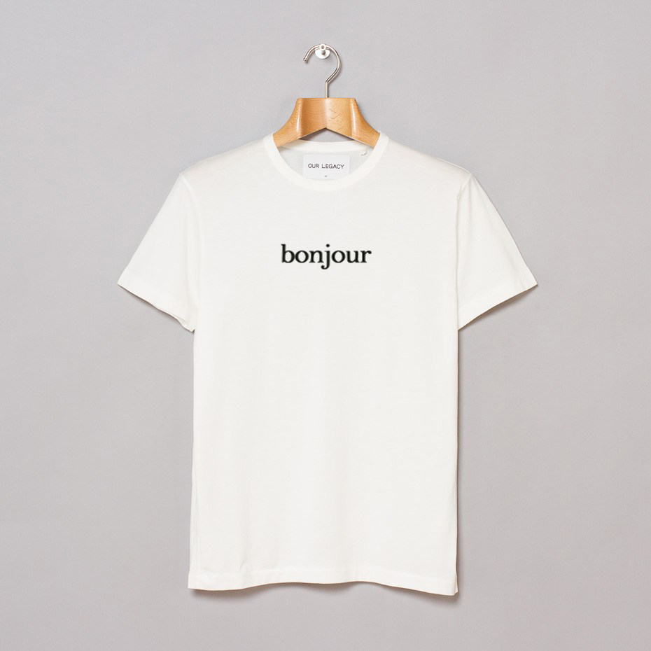 bonjour hi t shirt