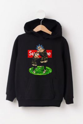 Supreme rick and morty Hoodie - hotterbay