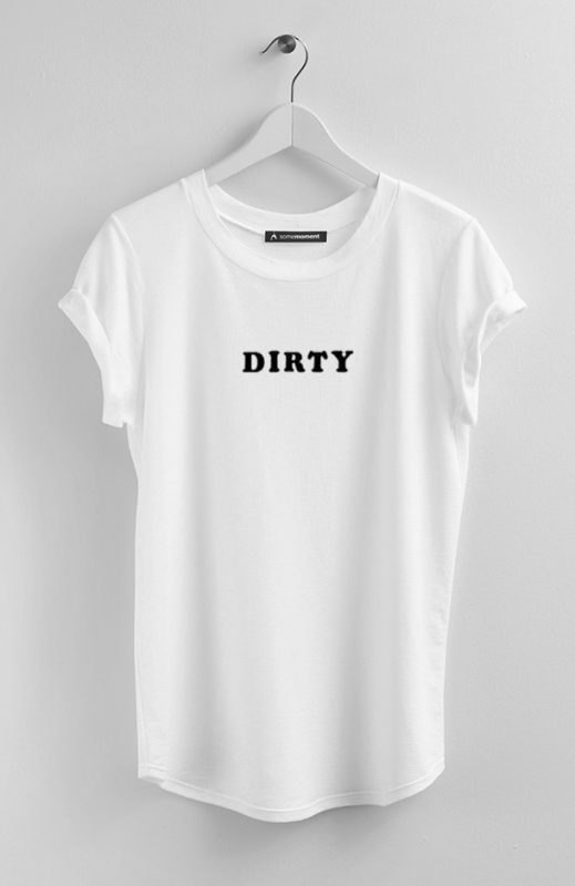 White Dirty Shirt - hotterbay